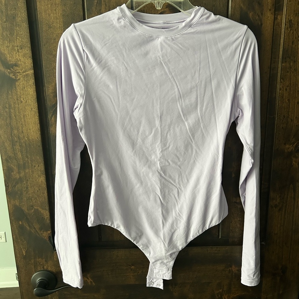 SKIMS Lavender Long Sleeve Bodysuit